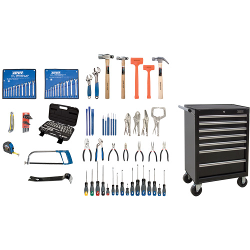 Ensemble d'outils interm&eacute;diaires avec coffre en acier, 112 morceaux Toolneeds Inc.