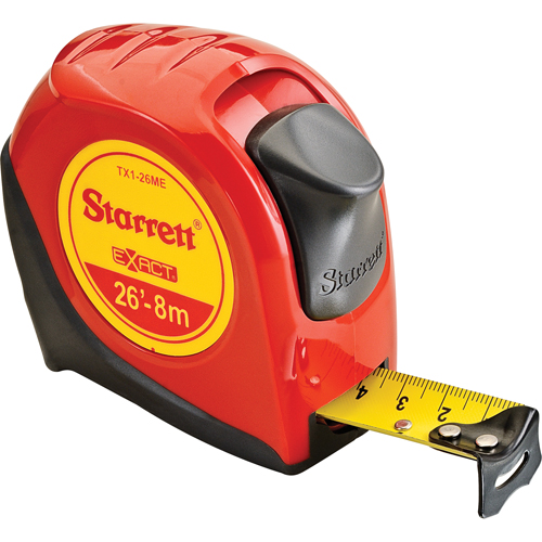 Control Series Measuring Tape, 1" x 26', 1/16" Graduations Toolneeds Inc.