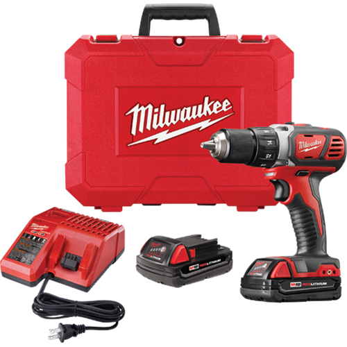M18 Compact Drill/Driver Kit, Lithium-Ion, 18 V, 1/2" Chuck, 500 in-lbs Torque Toolneeds Inc.