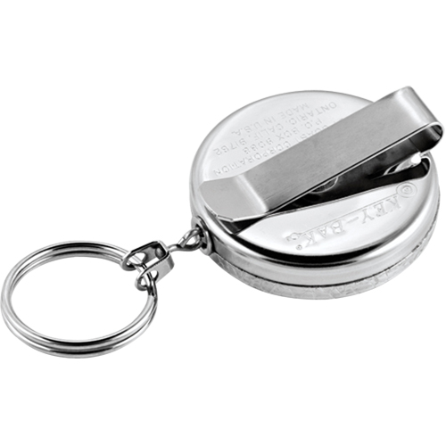 Porte-cl&eacute;s &agrave; d&eacute;vidoir The Original, Chrome, C&acirc;ble 24", Fixation Agrafe de ceinture Toolneeds Inc.