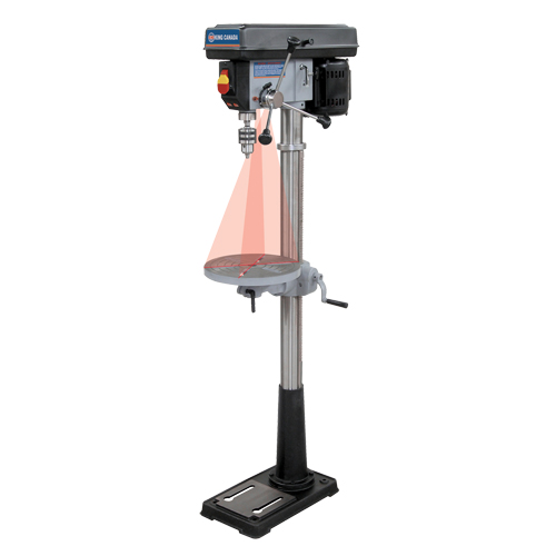 Floor Drill Presses With Laser, 13", 5/8" Chuck, 3600 RPM Toolneeds Inc.