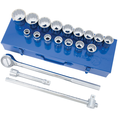 SW7521 12-Point SAE Socket & Socket Wrench Set, 21 Pcs, 3/4" Drive Size Toolneeds Inc.