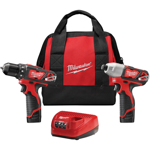 M12 Cordless 2-Tool Combo Kit, Lithium-Ion, 12 V Toolneeds Inc.