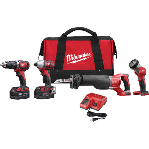 M18 Cordless Tool Combo Kit, Lithium-Ion, 18 V Toolneeds Inc.