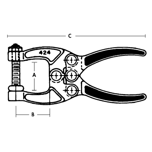Pinces de serrage - S&eacute;rie 424 Toolneeds Inc.
