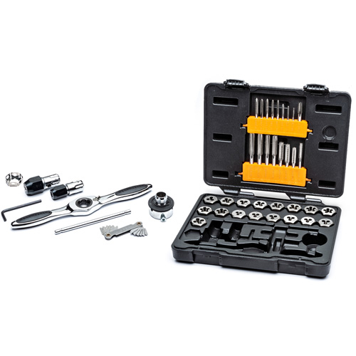 SAE Ratcheting Tap & Die Set, 42 Pieces Toolneeds Inc.