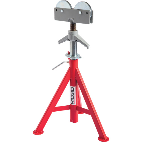 Roller Head Low Pipe Stand #RJ-98, 59-104 cm Height Adjustment, 12" Max. Pipe Capacity, 1000 lbs. Max. Weight Capacity Toolneeds Inc.
