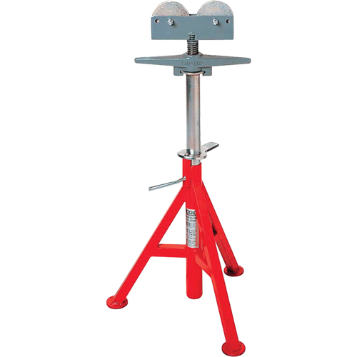 Support de tuyau pour rouleau &eacute;lev&eacute; no RJ-99, 82-140 cm R&eacute;glage de la hauteur, 12" Capacit&eacute; max. de tuyau, 1000 lb Capacit&eacute; de charge max. Toolneeds Inc.