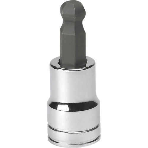 SAE Bit Socket, Hex Ball, 3/8" x 1.968" L, 3/8" Drive Toolneeds Inc.
