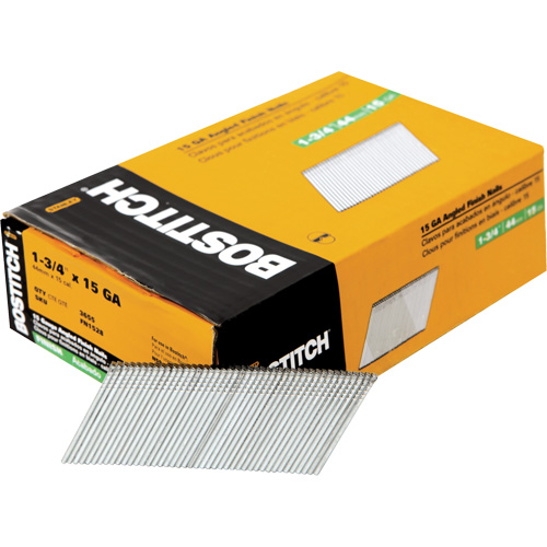 Clous de finition &agrave; angle de calibre 15 Toolneeds Inc.