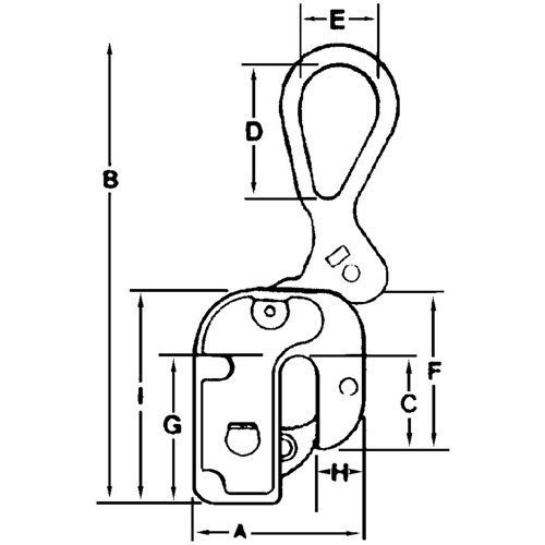 GX Structural Short Leg Plate Clamp, 4000 lbs. (2 tons), 1/16" - 7/8" Jaw Opening Toolneeds Inc.