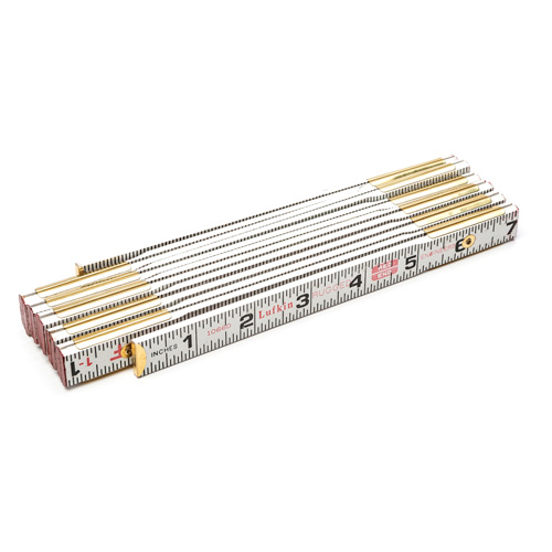 R&egrave;gle en bois pliante, 6' lo, Bois, Graduations de 1/6" Toolneeds Inc.