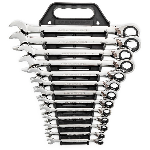 72-Tooth 12 Point Reversible Ratcheting SAE Wrench Set, Combination, 13 Pieces, Imperial Toolneeds Inc.