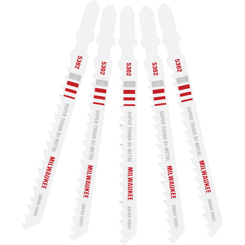 Lame de scie sauteuse, Bim&eacute;tal, Tige en T, 4" lo, 6 dents par pouce Toolneeds Inc.