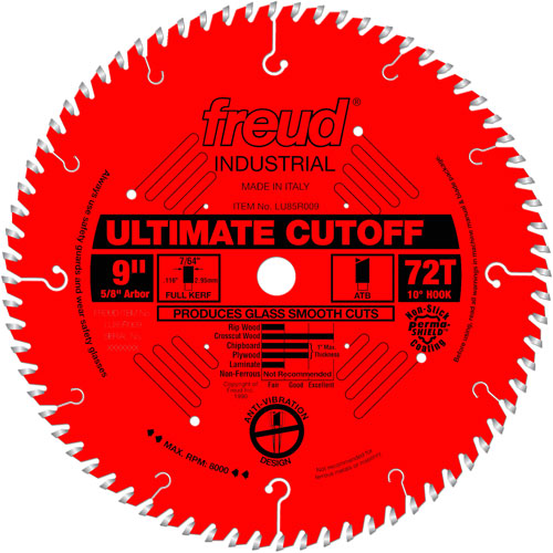TCS Industrial Saw Blade - Crosscut & Finishing, 9", 72 Teeth, Wood Use Toolneeds Inc.