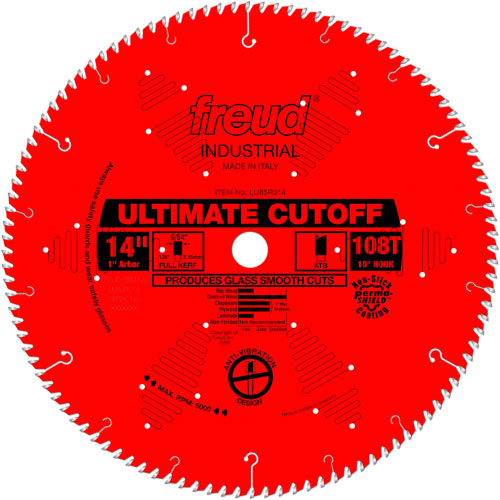 TCS Industrial Saw Blade - Crosscut & Finishing, 14", 108 Teeth, Wood Use Toolneeds Inc.