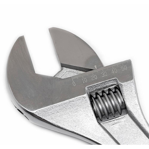 Adjustable Tapered Handle Wrench - Carded, 18" L, 2-1/16"/53 mm Max Width, Chrome/Polished Toolneeds Inc.