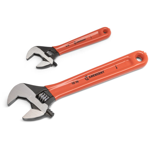 Black Oxide Wrench Set with Cushion Grips, Adjustable, 2 Pieces, Imperial and Metric Toolneeds Inc.