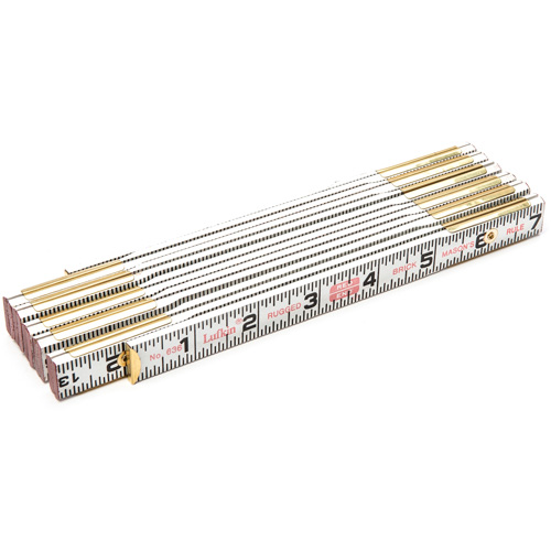 R&egrave;gle de maçon Red End, 6' lo, Bois, Graduations de 1/16" Toolneeds Inc.