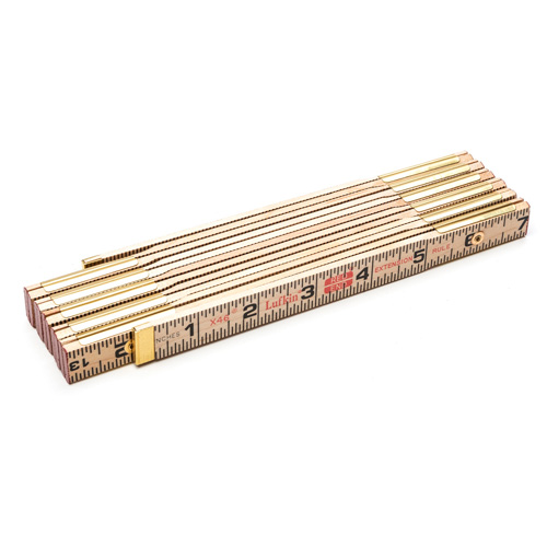 R&egrave;gle pliante, 6' lo, Bois, Graduations de 1/16" Toolneeds Inc.