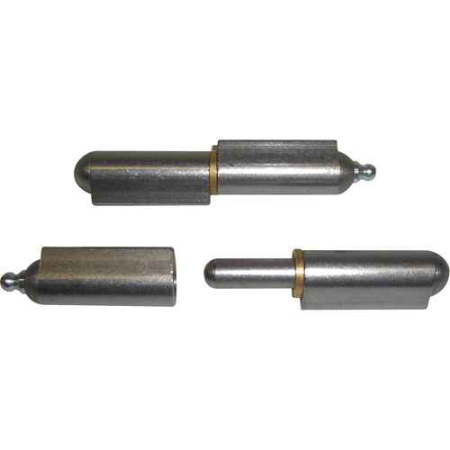 Charni&egrave;re &agrave; souder avec rondelles et raccord de graissage, 5/8" dia. x 4-3/4" lo, Acier doux a/goupille fixe en acier Toolneeds Inc.