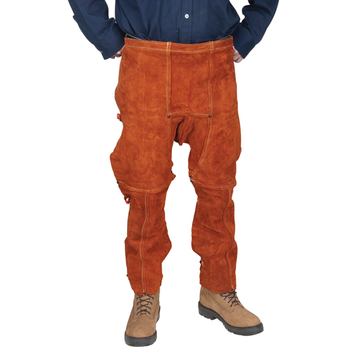 Leather Split Leg Apron & Chaps, 40" L, Lava Brown Toolneeds Inc.