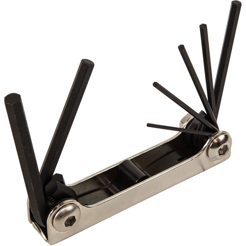 Folding Hex Key Set, 7 Pcs., Metric Toolneeds Inc.