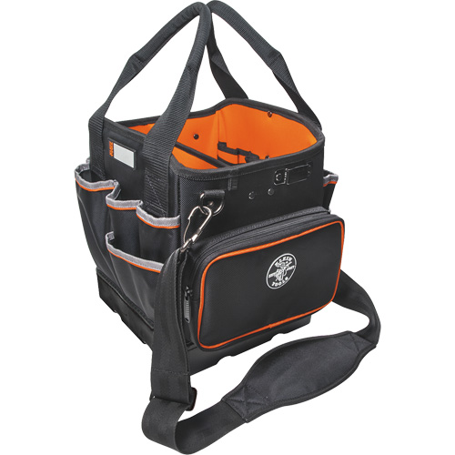 Tradesman Pro Tool Tote, Ballistic Nylon, 40 Pockets, Black/Orange Toolneeds Inc.