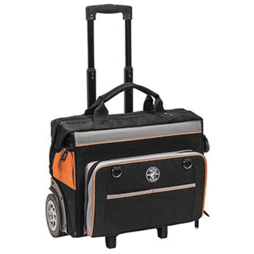 Sac &agrave; outils roulant Tradesman Pro, Polyester balistique, 24 pochettes, Noir/Orange Toolneeds Inc.