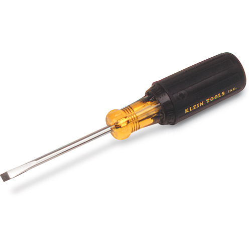 Slot Cabinet Tip Screwdriver, 3/16" Tip, Round, 7-3/4" L, Cushion Grip Handle Toolneeds Inc.