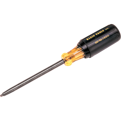 Square Recess Screwdriver, #1 Tip, Round, 7-3/4" L, Cushion Grip Handle Toolneeds Inc.