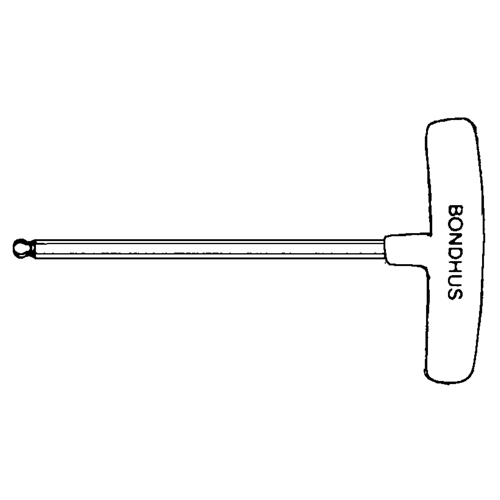 Individual Hex Keys - SAE, Ball End, 3/32" x 6" L, T Handle Toolneeds Inc.