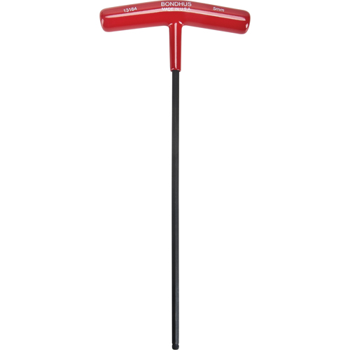 Individual Hex Keys - Metric, Ball End, 5 mm x 9.7" L, T Handle Toolneeds Inc.