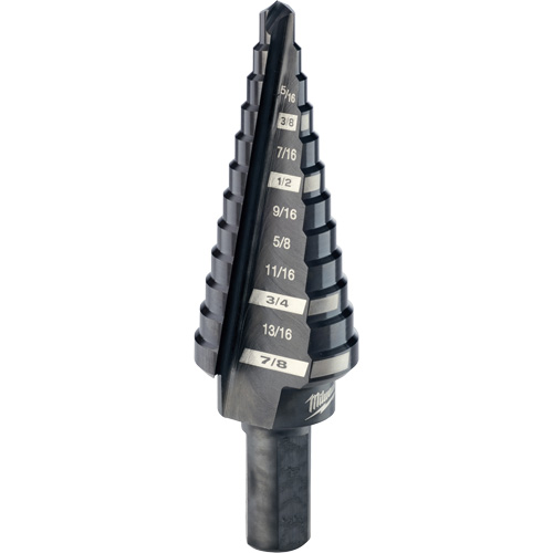 #4 Step Drill Bit, 3/16" - 7/8" , 1/16" Increments, High Speed Steel Toolneeds Inc.