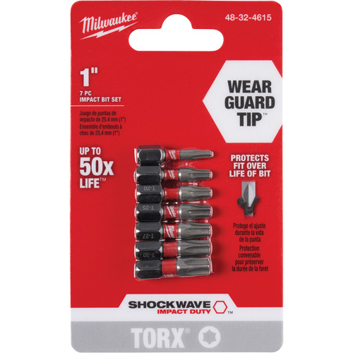 Jeu d'embouts Shockwave 1" Impact Duty Torx Toolneeds Inc.