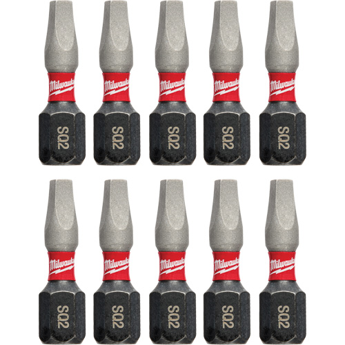 Forets &agrave; chocs Shockwave, Carr&eacute;e, #2, Prise 1/4" Toolneeds Inc.