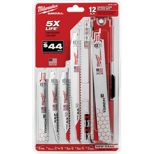 Jeu de lames de d&eacute;molition Sawzall Toolneeds Inc.