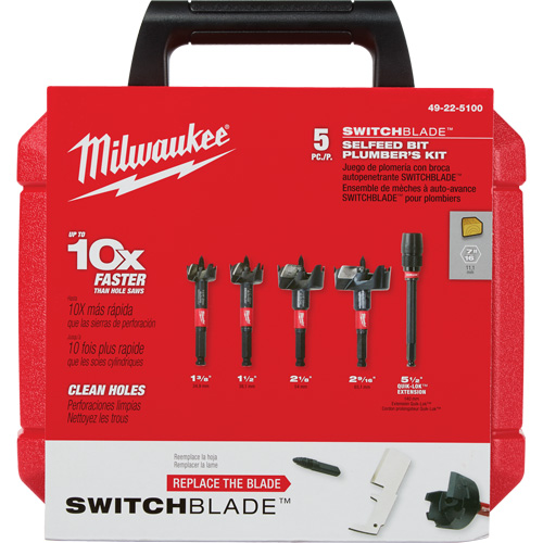 Switchblade Plumber's Self-Feed Bit Set Toolneeds Inc.