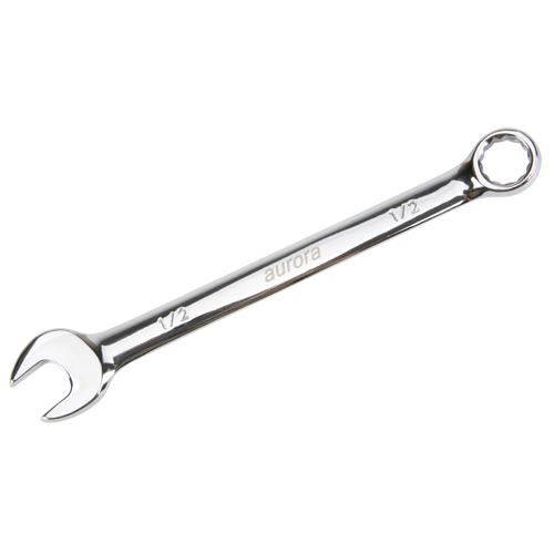 Combination Wrench, 12 Point, 1/2", Chrome Finish Toolneeds Inc.