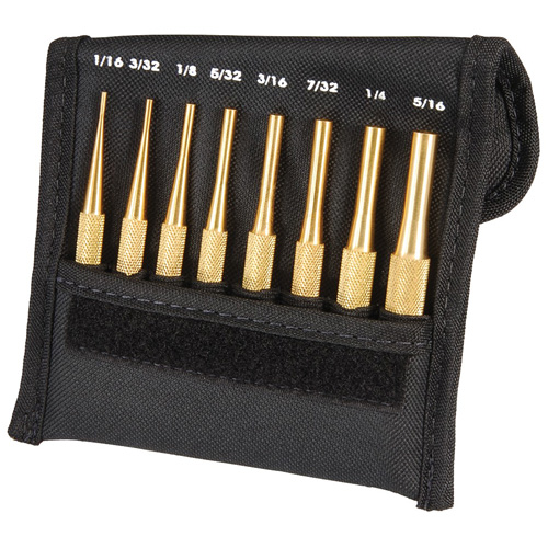 Brass Drive Pin Punch Set, 8 Pieces Toolneeds Inc.