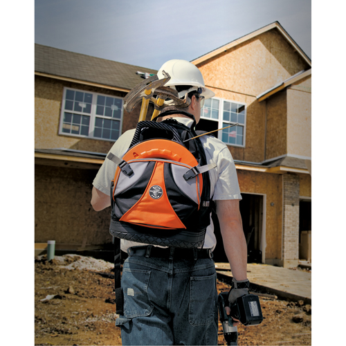 Tradesman Pro Electrician's Backpack Organizer, 14" L x 7" W, Black, Ballistic Toolneeds Inc.