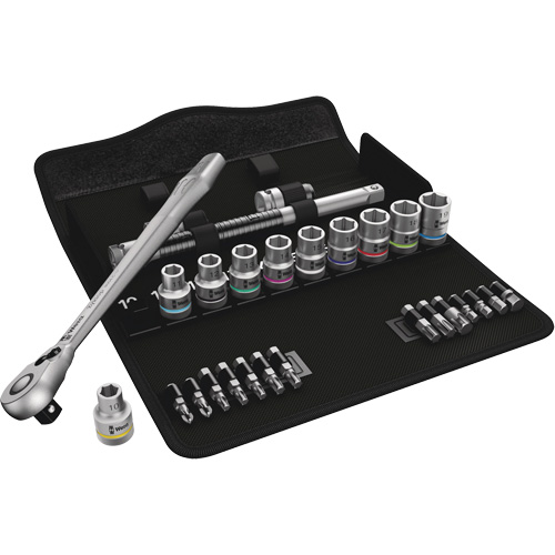 Jeu de rochet m&eacute;trique en m&eacute;tal Zyklop a/interrupteur &agrave; levier, 29 Mcx, Prise de 1/2" Toolneeds Inc.