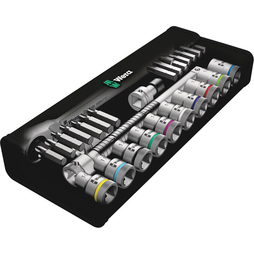 Jeu de rochet m&eacute;trique en m&eacute;tal Zyklop a/interrupteur &agrave; levier, 29 Mcx, Prise de 1/2" Toolneeds Inc.