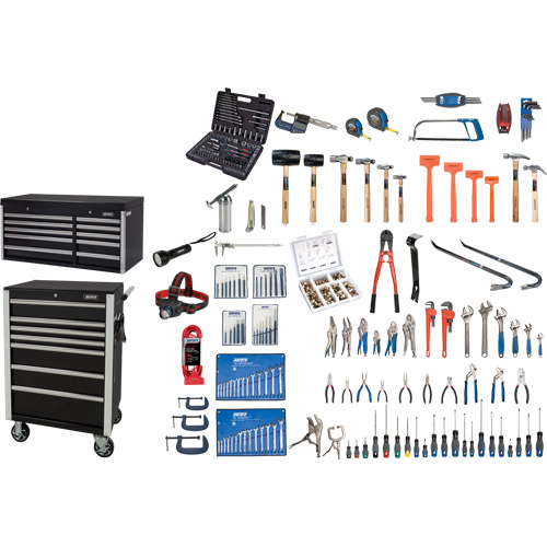 Ensemble d'outils ultime avec coffre en acier et chariot, 358 morcea Toolneeds Inc.