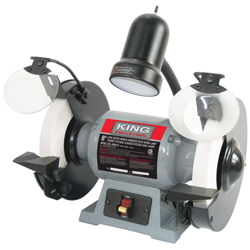 Bench Grinder, 8" Wheel Diameter, 1/2 HP, 1750 RPM Toolneeds Inc.