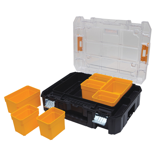 Organisateur avec couvercle transparent TSTAK V, 17-1/4" x 13" x 6", Noir Toolneeds Inc.