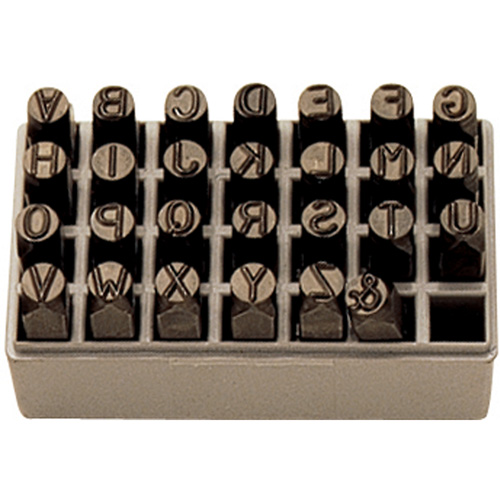 Jeu de lettres pour estampage &agrave; la main, 27 morceaux Toolneeds Inc.
