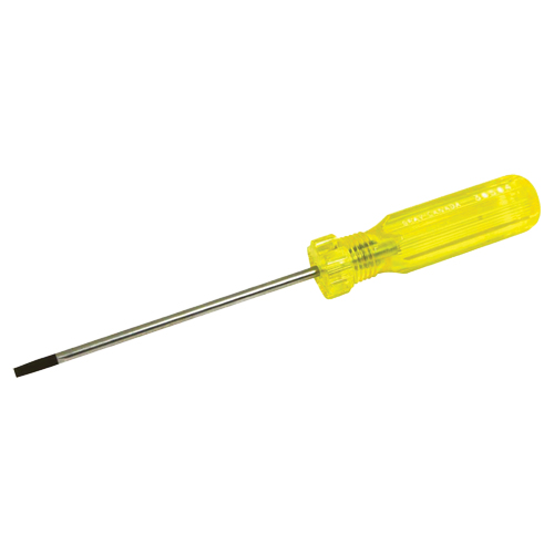 Tournevis &agrave; fente d'&eacute;lectricien, Tige de 5/32", Ronde, 7-3/4" lo, Prise en Plastique Toolneeds Inc.