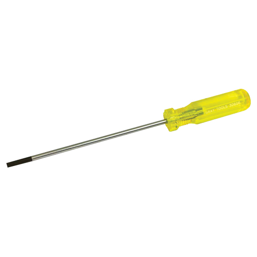 Tournevis &agrave; fente d'&eacute;lectricien, Tige de 3/16", Ronde, 9-1/2" lo, Prise en Plastique Toolneeds Inc.