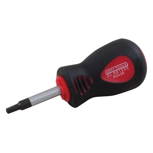 Square Recess Screwdriver, #0 Tip, Round, 4" L, Cushion Grip Handle Toolneeds Inc.